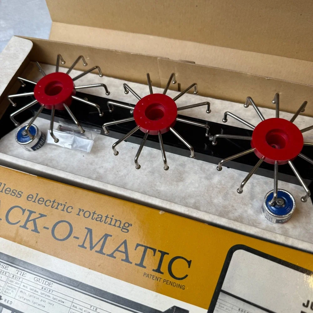Vintage Royal London Tie Rack-O-Matic Electric‎ Rotating Tie Rack Japan 022 Box